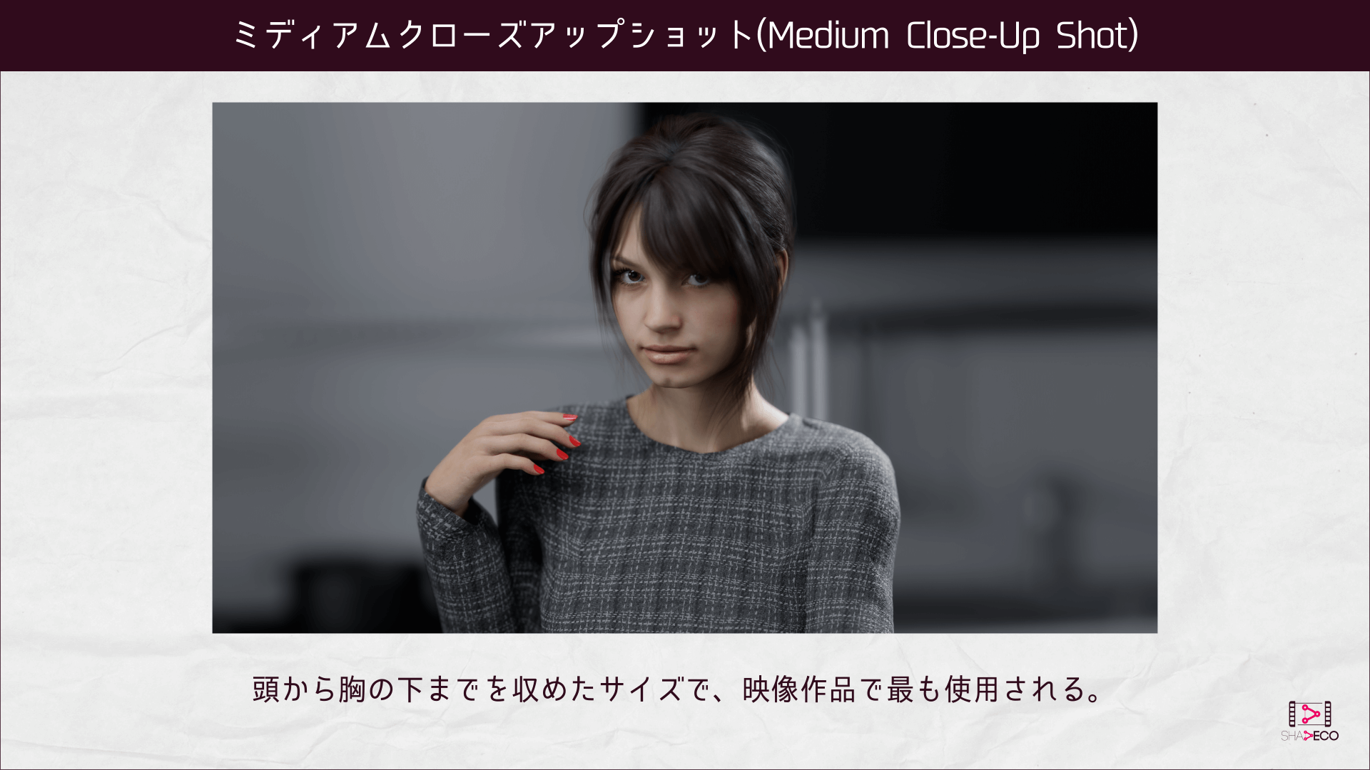 ミディアムクローズアップショット(Medium Close-Up Shot)